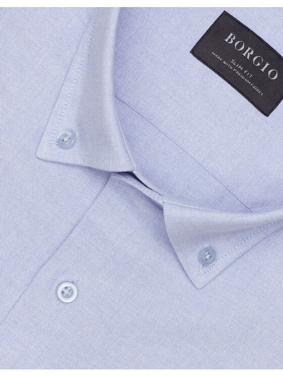 Borgio Borgio Koszula oleggio Niebieski Slim Fit