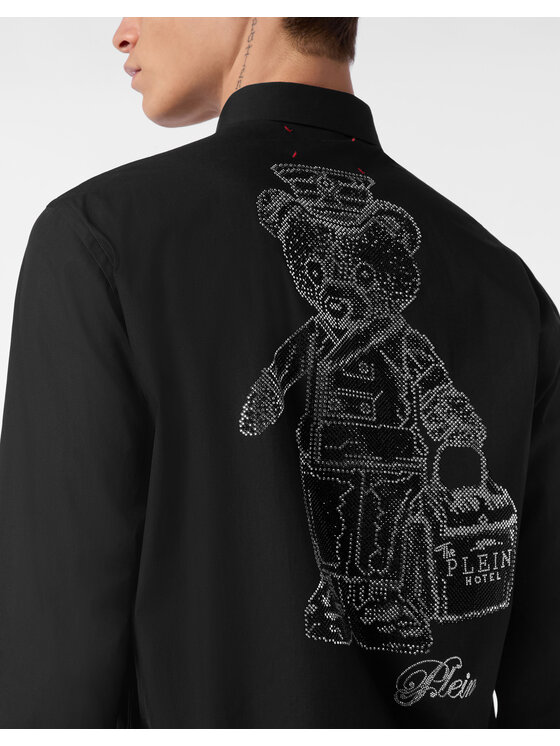 PHILIPP PLEIN PHILIPP PLEIN Koszula 25541 Czarny Fitted Fit