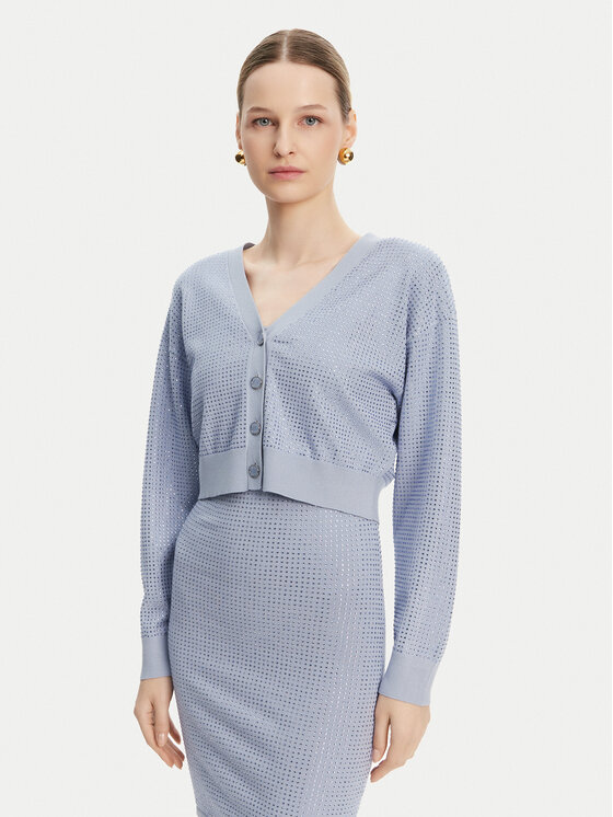 Guess Guess Kardigán W5GR08 Z3MN2 Kék Regular Fit