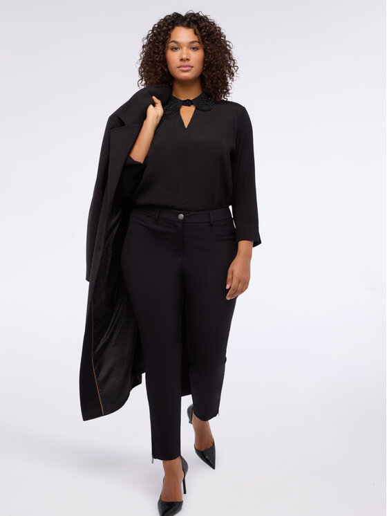 Fiorella Rubino Fiorella Rubino T-shirt G098L008775N033 Nero Regular Fit