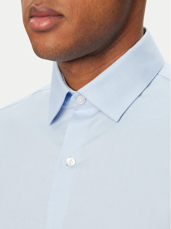 Calvin Klein Calvin Klein Риза LV019EU006 Светлосин Slim Fit