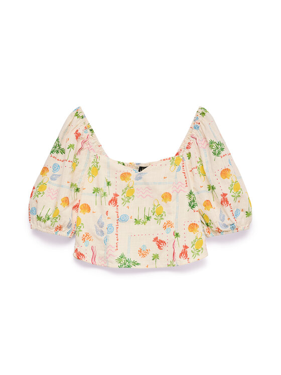 Vero Moda Vero Moda Palaidinė Elena 10351014 Šviesiai smėlinė Regular Fit