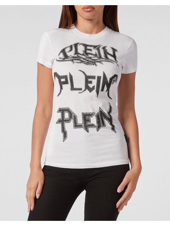 PHILIPP PLEIN PHILIPP PLEIN T-Shirt 5121 Biały Regular Fit