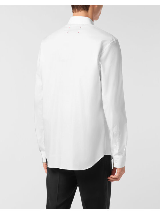 PHILIPP PLEIN PHILIPP PLEIN Camicia 27039 Bianco Fitted Fit