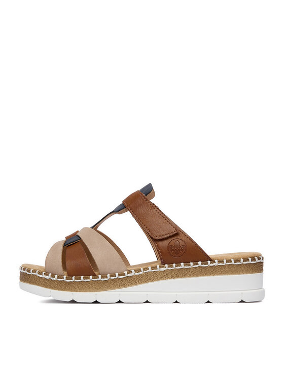 Rieker Rieker Šlepetės CEO-V1291-90 Šviesiai ruda