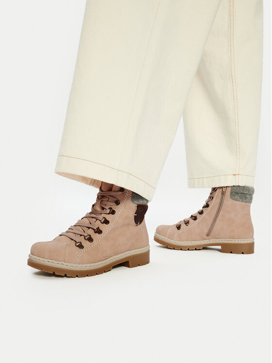 Rieker Rieker Schnürstiefeletten Y9430-32 Rosa