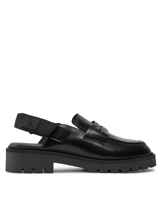 Calvin Klein Jeans Sandali Combat Sling Mule LTH Črna