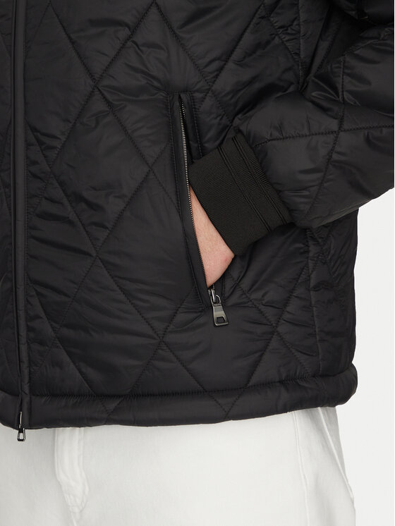 Geox Geox Преходно яке Decio M5522S T3132 F9000 Черен Regular Fit