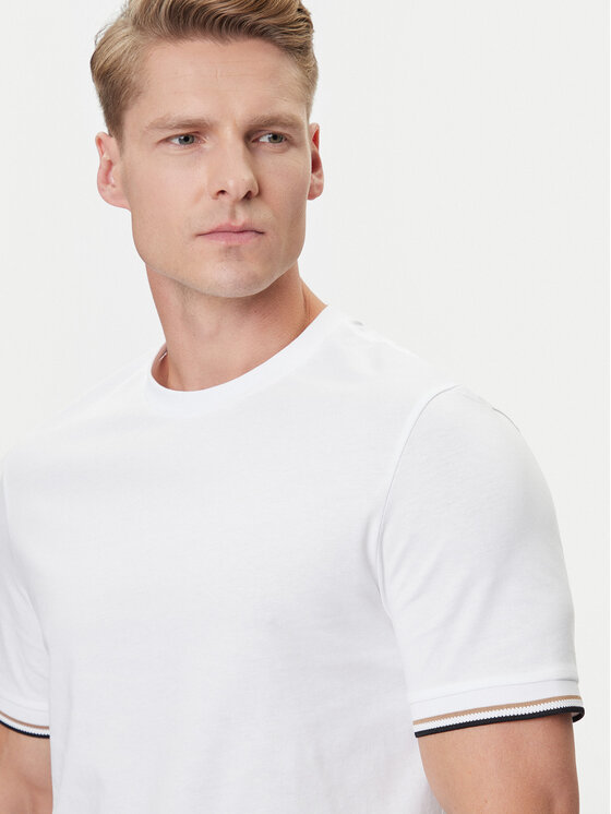 BOSS Boss Marškinėliai Thompson 04 50501097 Balta Regular Fit