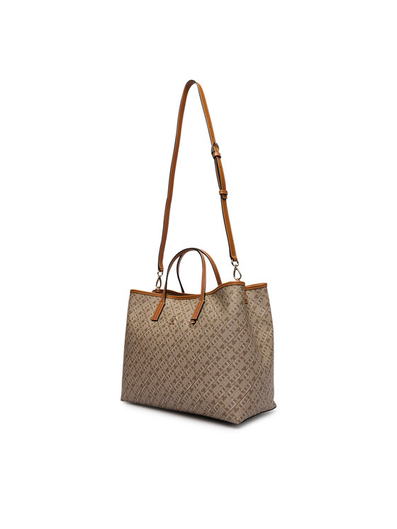 Tommy Hilfiger Tommy Hilfiger Torebka Th Monoplay Satchel AW0AW19173 Beżowy