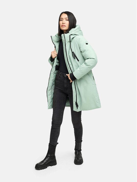 Navahoo Navahoo Kurtka zimowa Winterzart Zielony Regular Fit