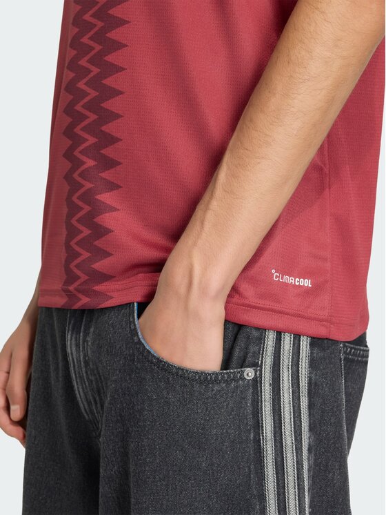 adidas adidas Koszulka techniczna Qatar Czerwony Slim Fit