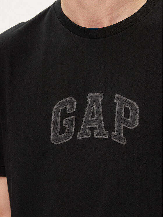 Gap Gap T-Shirt 570044-02 Černá Regular Fit