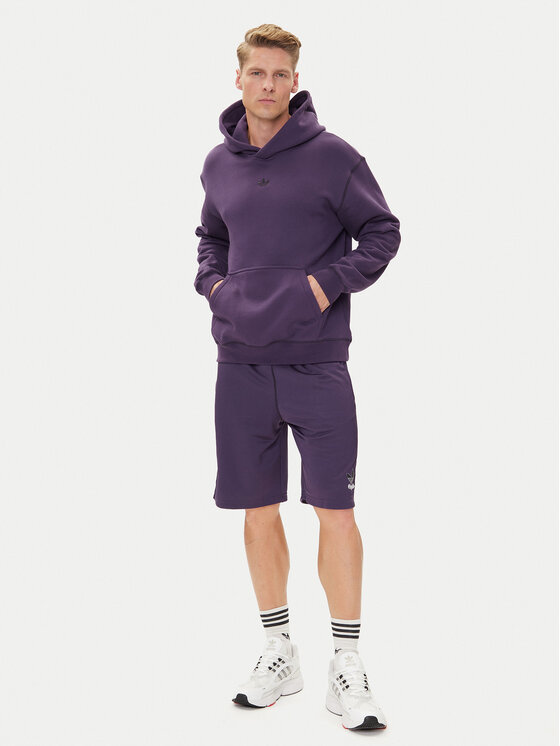 adidas adidas Szorty sportowe Graphic Mesh JY2758 Fioletowy Loose Fit