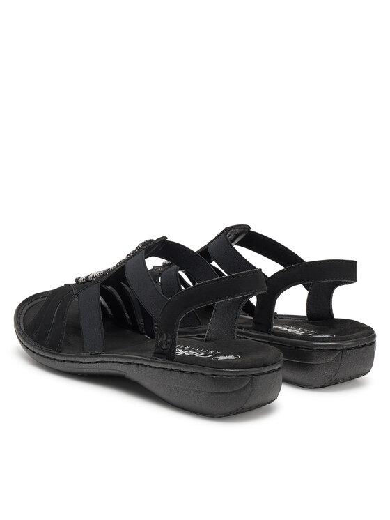 Rieker Rieker Sandalen 60806-00 Schwarz