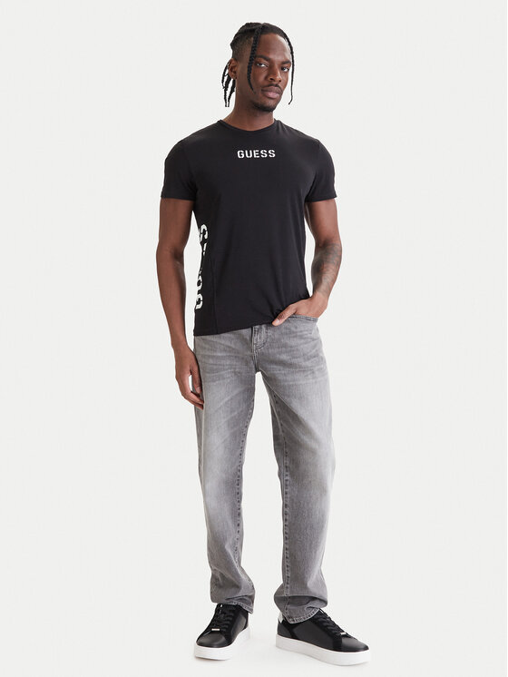 Guess Guess T-krekls U6GM00 K6YW1 Melns Regular Fit