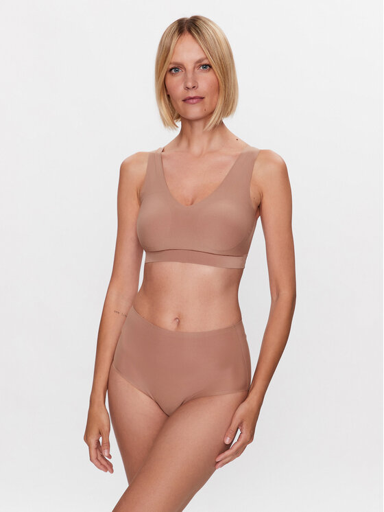 Chantelle Chantelle Figi klasyczne z wysokim stanem Soft Stretch C26470 Brązowy