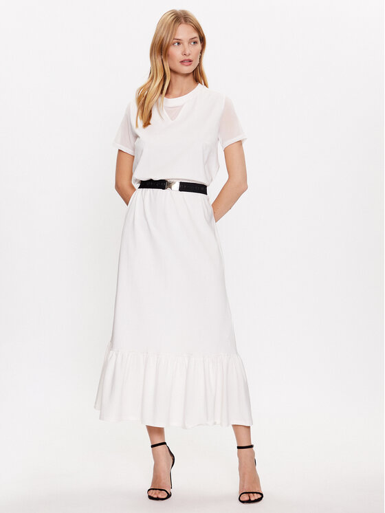 Liu Jo Sport Liu Jo Sport Rochie de zi TA3164 JS088 Alb Regular Fit