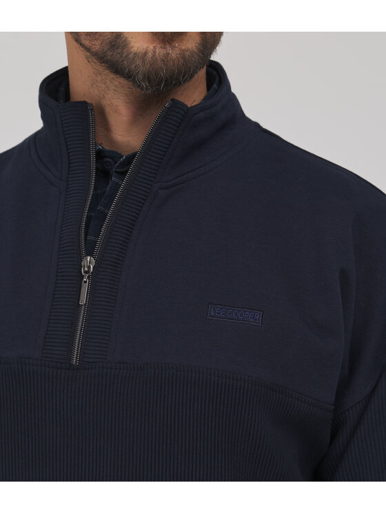 Lee Cooper Lee Cooper Bluza NATHAN Granatowy Relaxed Fit