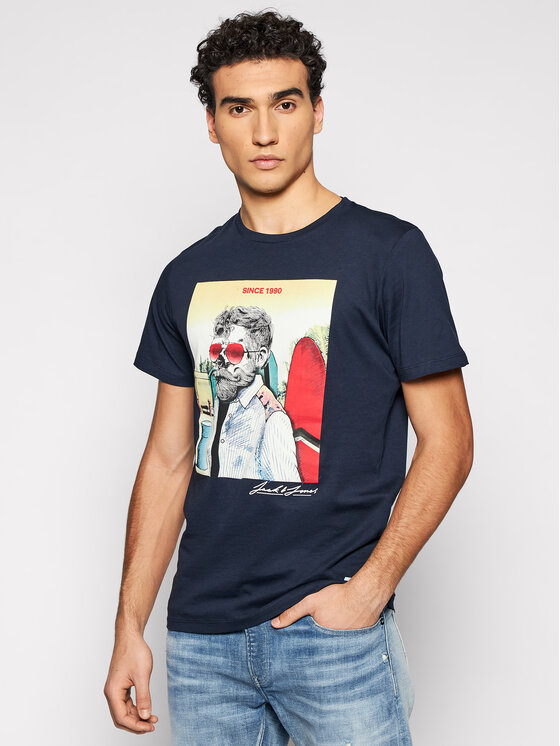 T-shirt Daays 12188286 Blu scuro Regular Fit