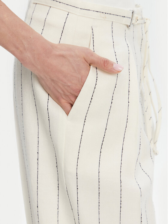BOSS BOSS Штани з тканини Tiana5 50538216 Кремовий Relaxed Fit