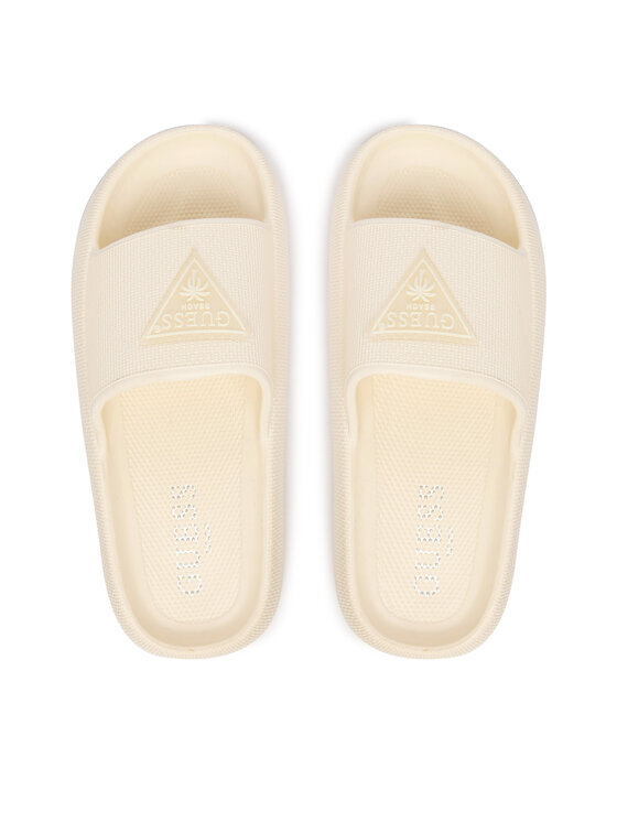 Guess Guess Klapki E6GZ19 WG5X0 Écru
