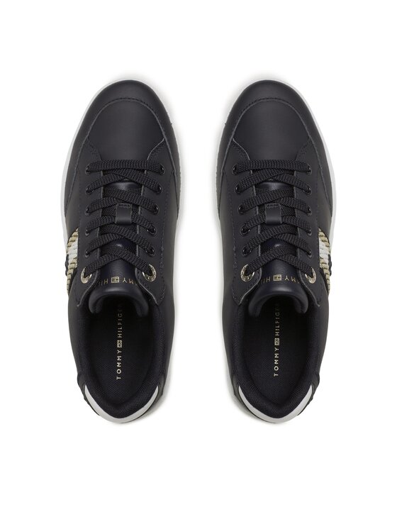 Tommy Hilfiger Tommy Hilfiger Сникърси Court With Webbing FW0FW07106 Тъмносин