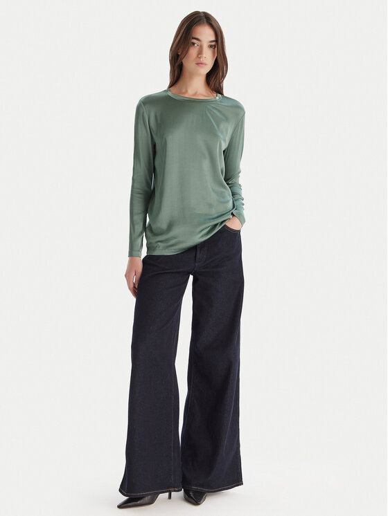 ViCOLO ViCOLO Blúzka TF0244 Zelená Regular Fit