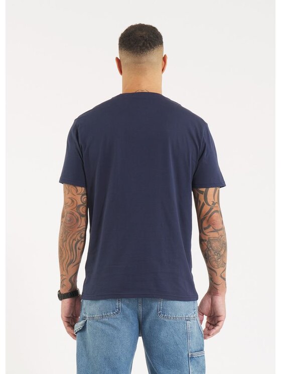 PITBULL PITBULL T-Shirt Koszulka męska DRIVE XXL Granatowy Regular Fit