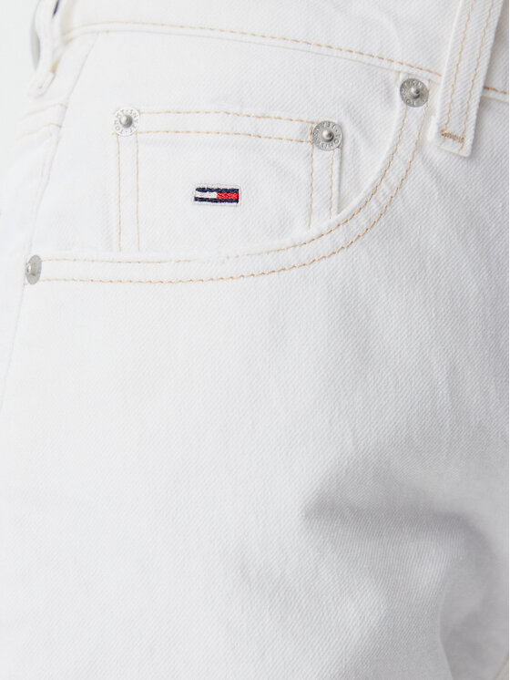 Tommy Jeans Tommy Jeans Jeans kratke hlače DW0DW20093 Écru Mom Fit
