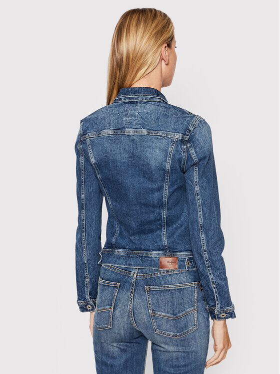 Pepe Jeans Pepe Jeans Джинсова куртка Thrift PL402011 Голубий Regular Fit