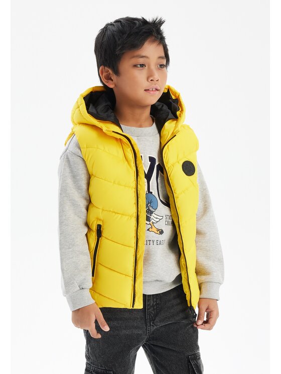 minoti minoti Kamizelka 19gilet42 Żółty Regular Fit