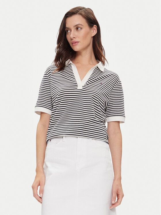 Tommy Hilfiger Polo WW0WW41286 Blu scuro Relaxed Fit, taglia : S