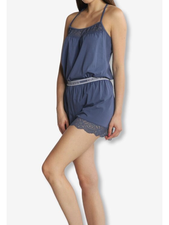 Emporio Armani Emporio Armani Pigiama Pj set - Emporio Armani - donna - pizzo Blu Regular Fit