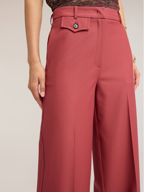 Motivi Motivi Pantaloni di tessuto P03PQ004767N036 Rosso Flare Fit