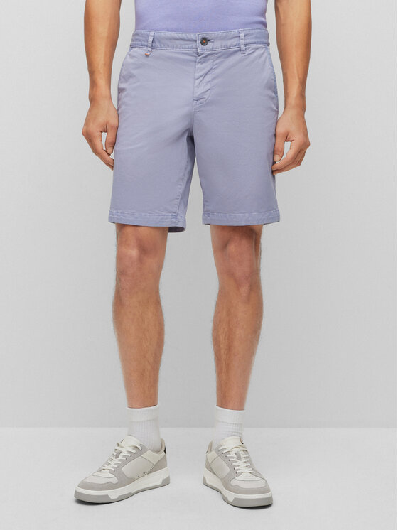 Boss Pantalon scurți din material 50489112 Violet Slim Fit