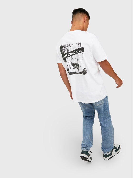 Jack&Jones Jack&Jones T-Shirt Home 12222006 Λευκό Regular Fit