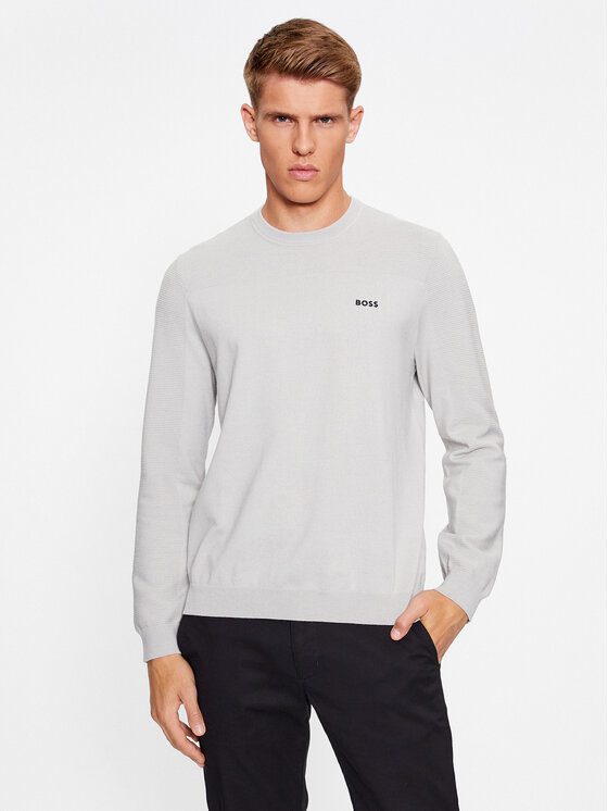 Boss Pullover Momentum-X_Cn 50498559 Grau Regular Fit | Modivo.de