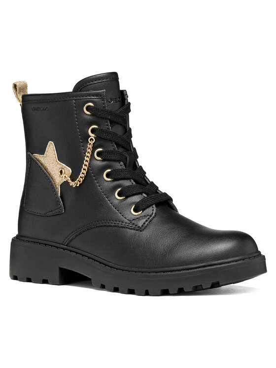 Geox Geox Schnürschuhe J Casey Girl J6620G 000BC C9258 S Schwarz