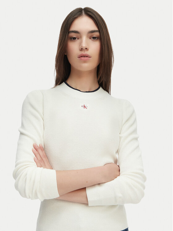 Calvin Klein Jeans Calvin Klein Jeans Maglione LV047G309G Crema Regular Fit