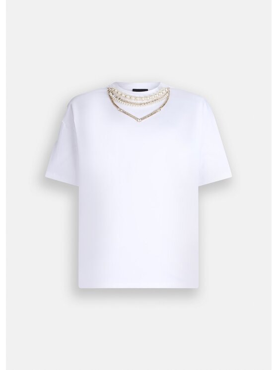 Liu Jo Liu Jo T-shirt CF5063J008811111 Bianco Regular Fit