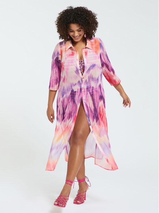 Fiorella Rubino Fiorella Rubino Koszula 5060T101554N0S9 Fioletowy Regular Fit