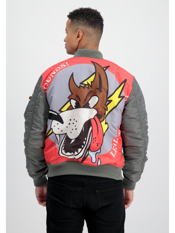 Alpha Industries Alpha Industries Kurtka bomber MA-1 VF Fighter Squadron Bomber Jacket Zielony Slim Fit