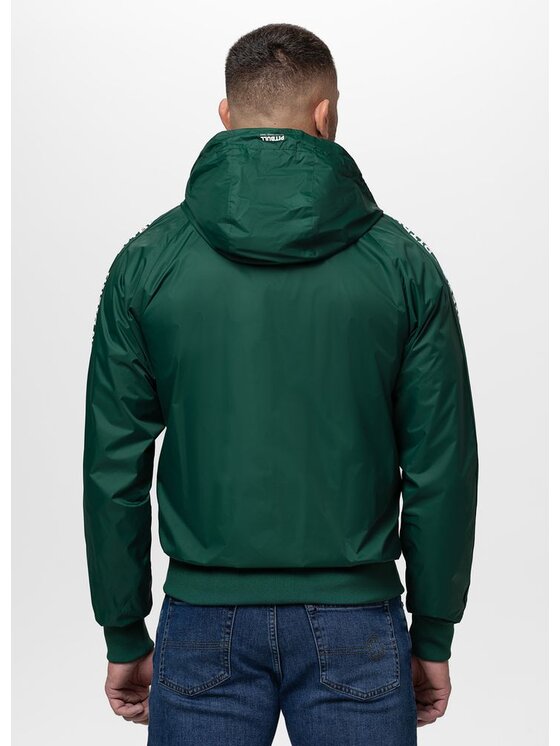 PITBULL PITBULL Kurtka przejściowa ATHLETIC TAPE Zielony Regular Fit