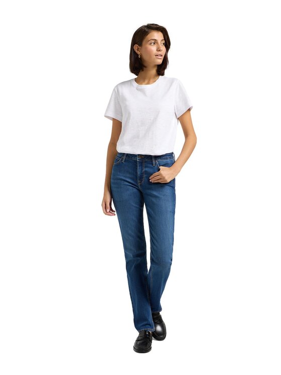 Lee Lee Jeans 112363438 Blu Straight Leg