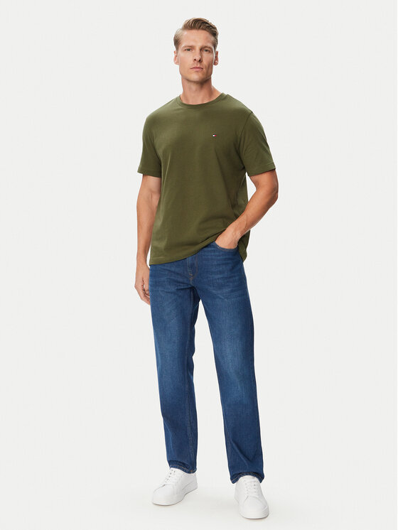 Tommy Hilfiger Tommy Hilfiger Тишърт Ess Seasonal MW0MW39995 Каки Regular Fit