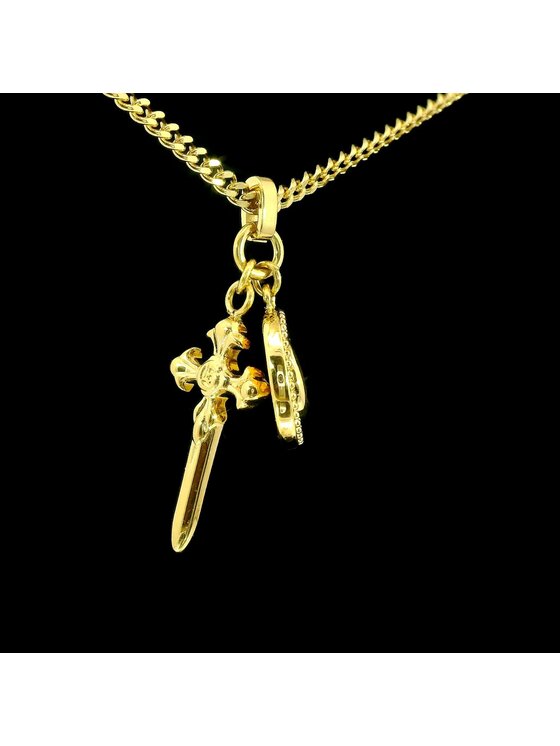 Guess Guess Naszyjnik JUMN04023JWYGBKT/U Złoty