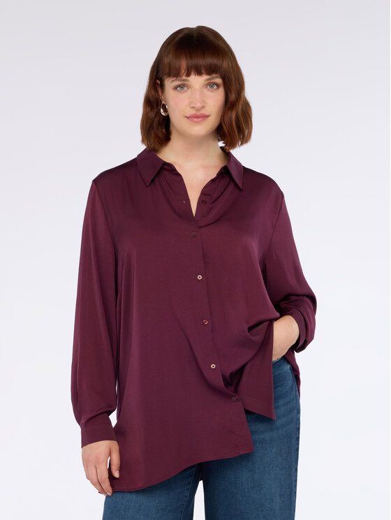 Fiorella Rubino Fiorella Rubino Camicia 5100L000159N036 Bordeaux A-Line Fit