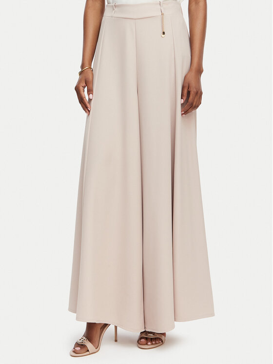 Rinascimento Rinascimento Palazzo kelnės CFC0020285002 Smėlio Wide Leg