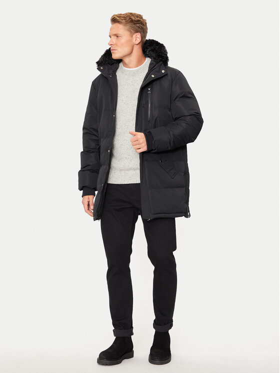 Brave Soul Brave Soul Parka MJK-COLNEBLACK Černá Regular Fit